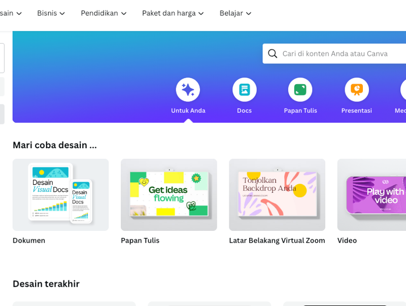 Membuat Desain Konten dengan Canva